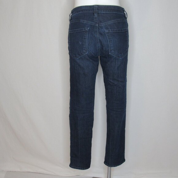 Ann Taylor LOFT Curvy Straight Blue Denim Mid Rise Jeans 30" Women's 27 4 - Picture 4 of 10